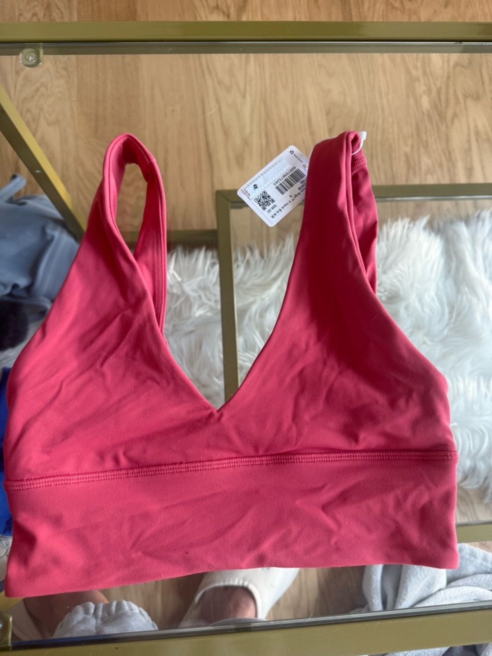 Women's Pink V-Neck Bra